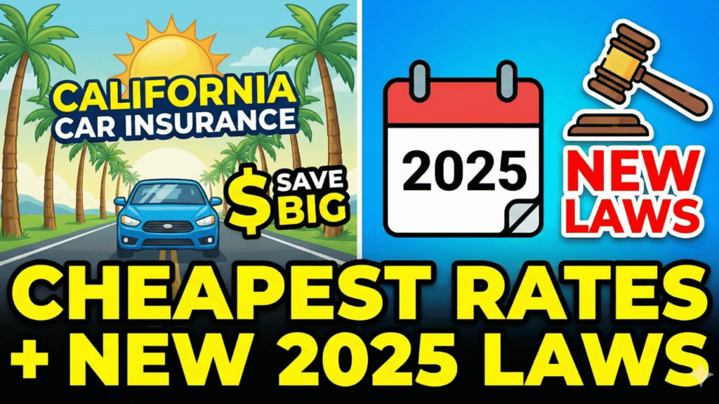 California Car Insurance: Cheapest Rates + New 2025 Laws